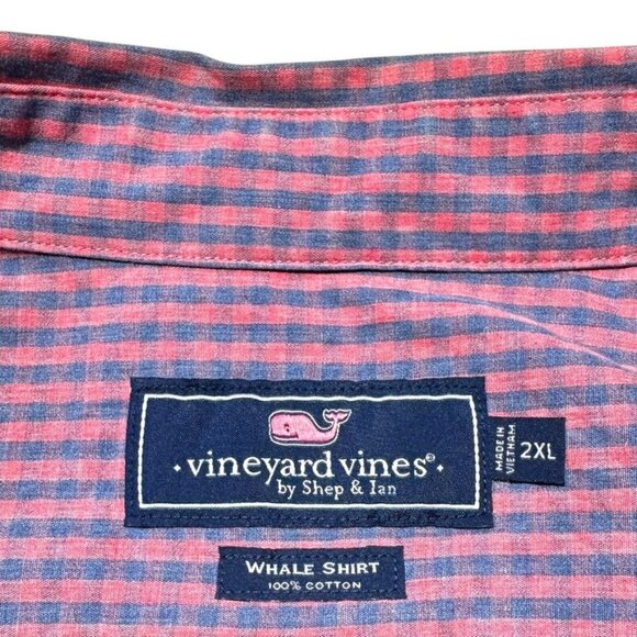 Vineyard Vines Whale Shirt Blue/Red Size 2XL - Picture 3 of 6